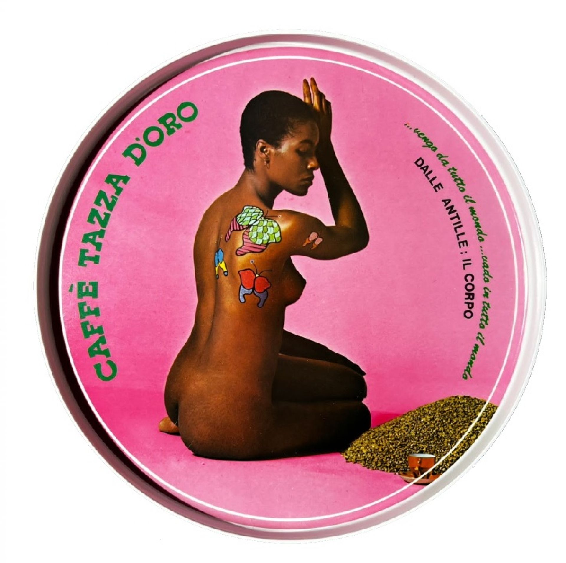 Caffè Tazza d'Oro Tray Round Rose Condino SINGLE PIECES